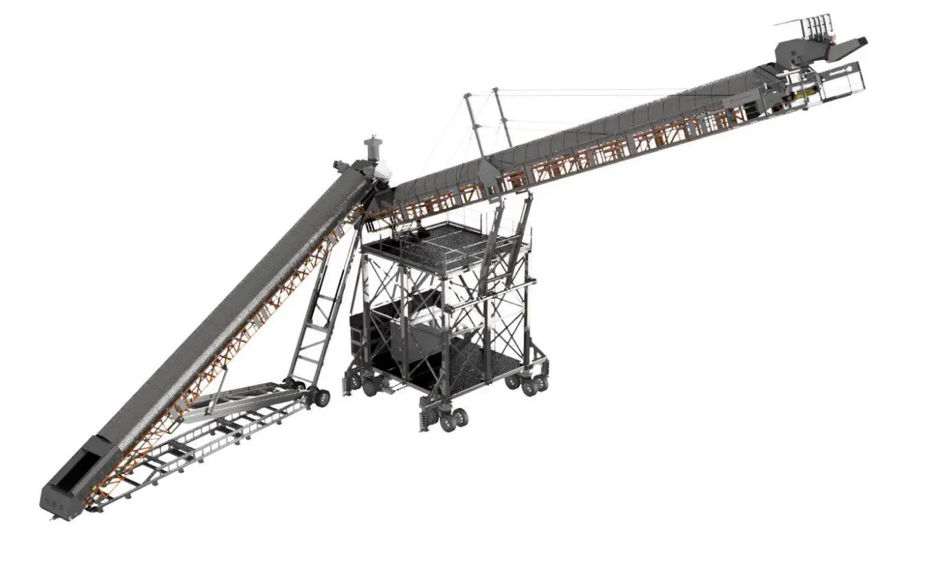 Mobile Barge Loader for Port Operations