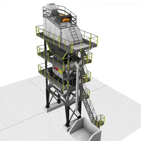 Centrale d'asphalte de type batch à livraison immédiate