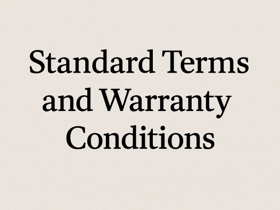 Conditions Standards et Conditions de Garantie
