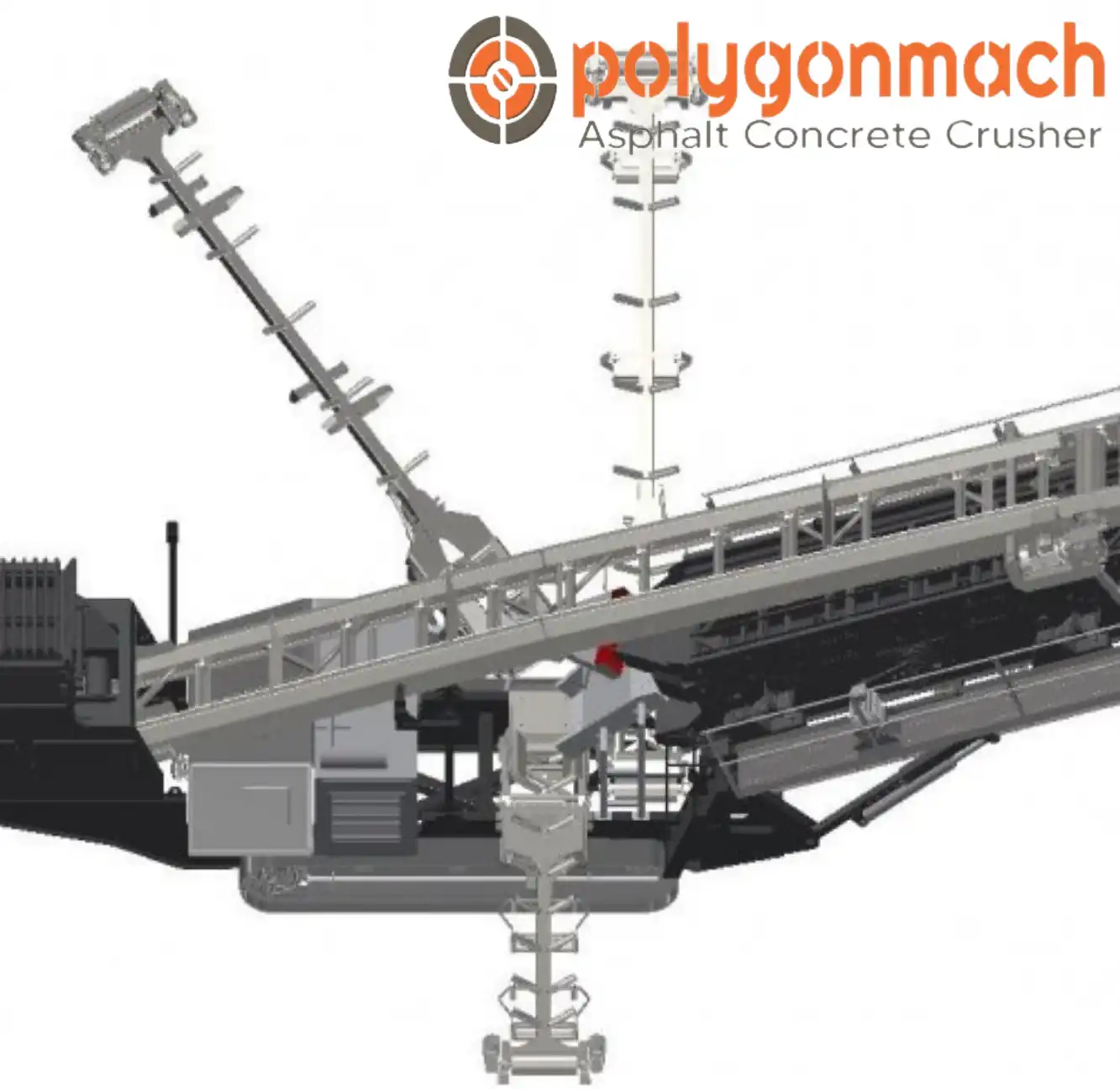 Mobiles Raupensieb für Zuschlagstoffe