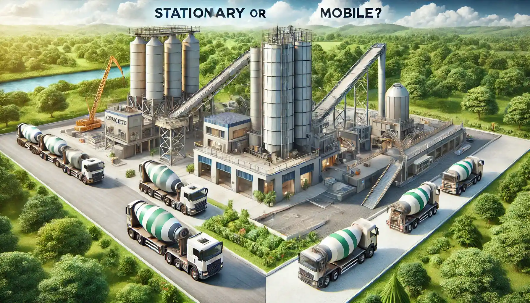 What are the two types of Concrete Batching Plants?
