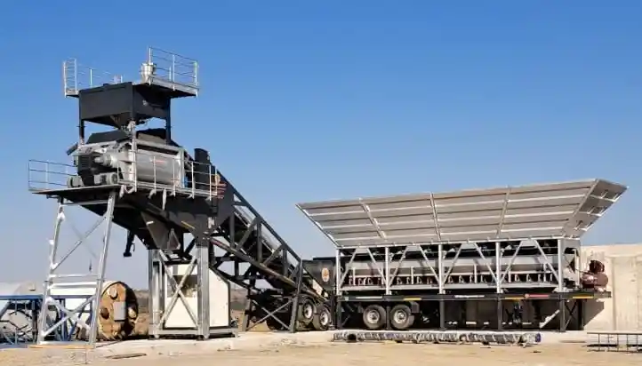Centrale de mélange chenillée haute mobilité
